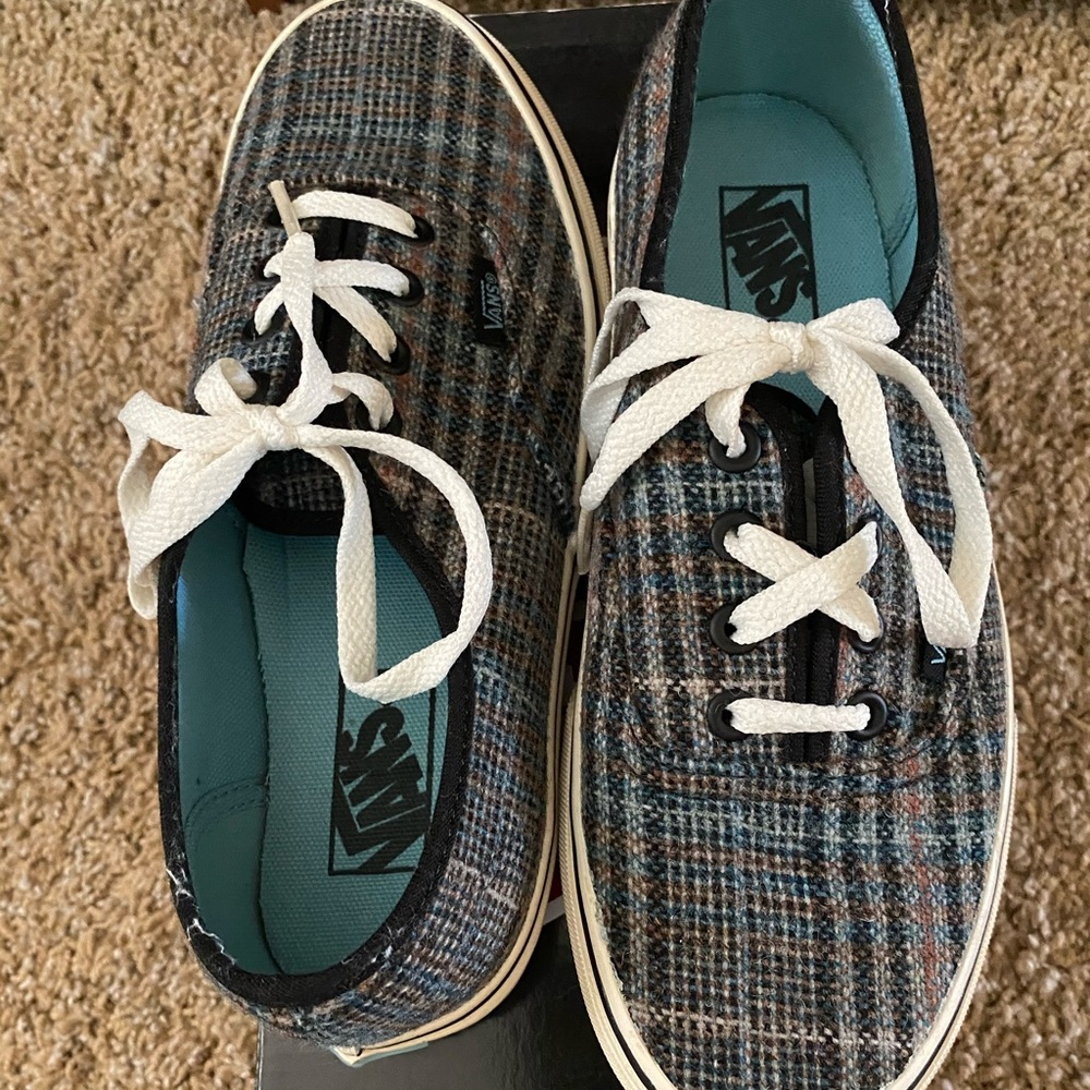 Vans - Plaid tweed blue